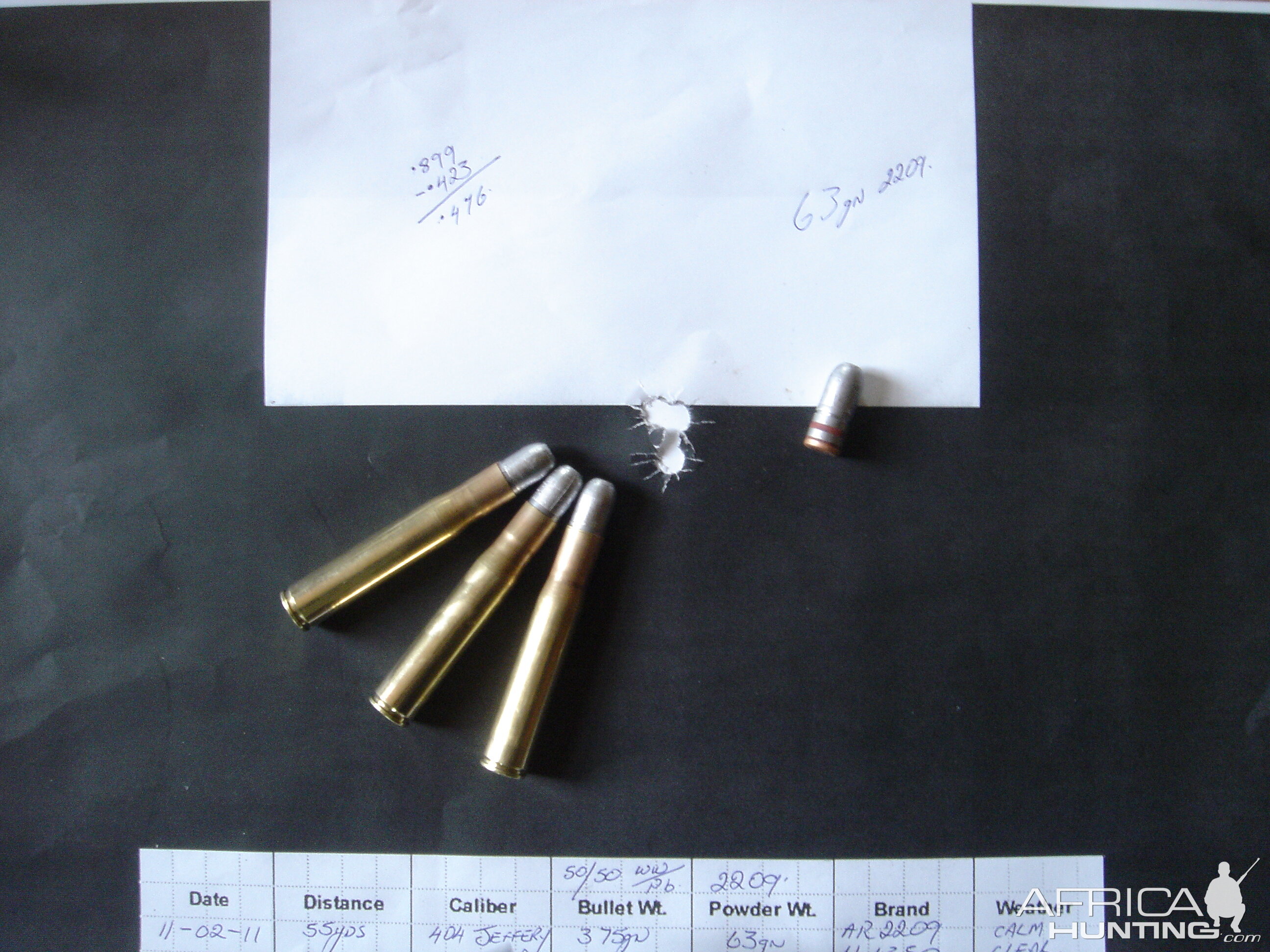 380 Gr Bullet Range Shots