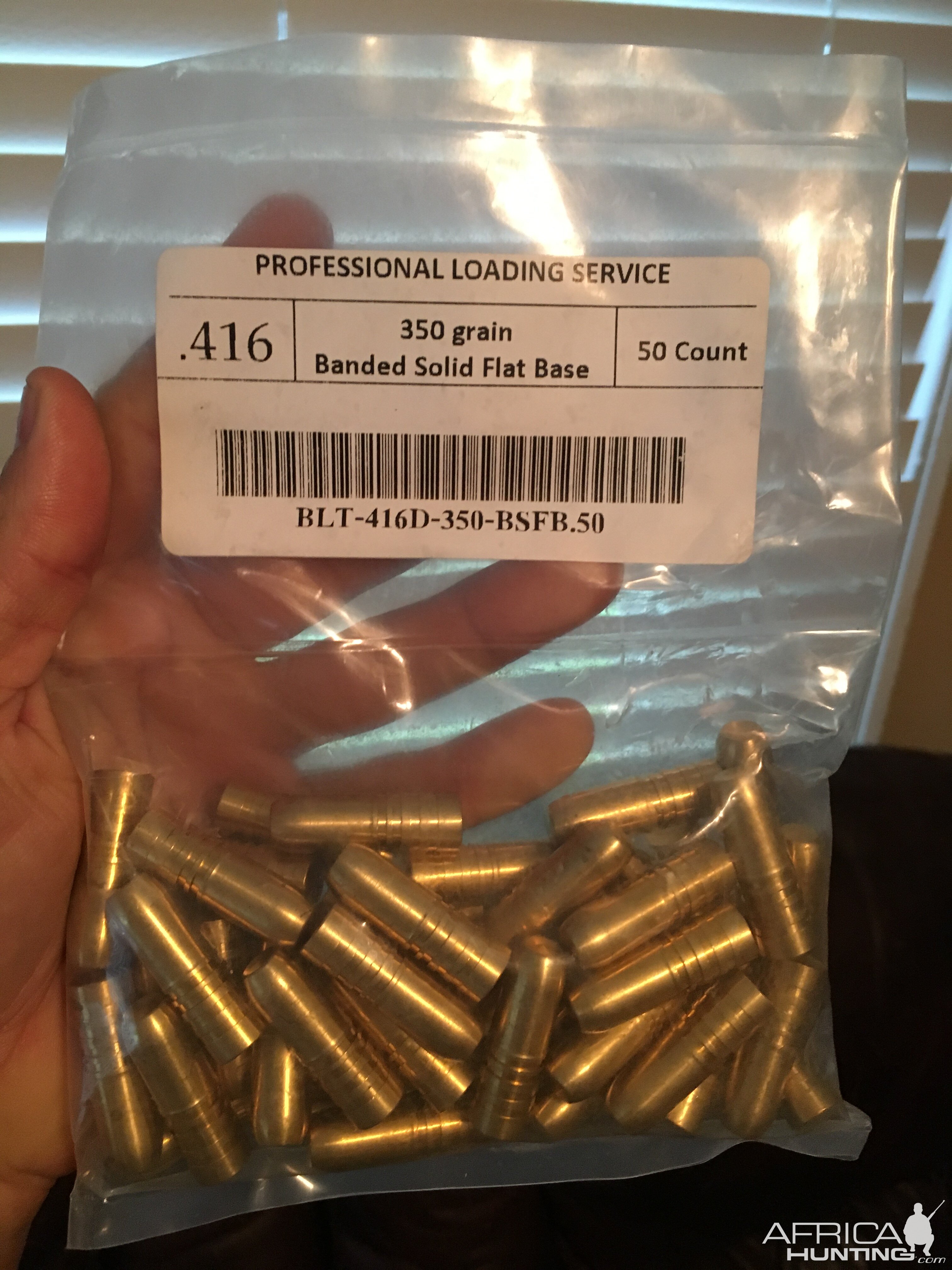 400 Grain Banded Solids .416 Bullets