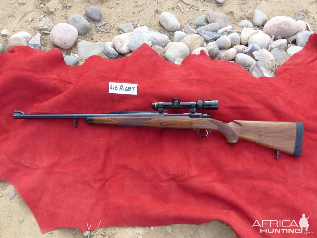 416 Rigby Ruger Safari Magnum Rifle with Leupold 1.5x5 VXIII in Alaska Arms QD rings