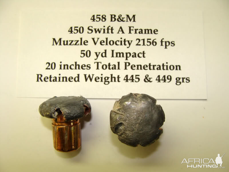 458 B & M 450 Swift A Frame Ammunition