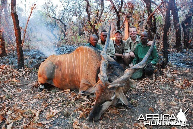 49 Inch Lord Derby Eland  shot at CAWA Safari CAR