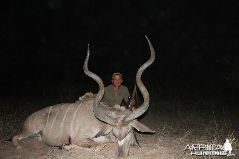 59 inch Kudu hunted in Namibia