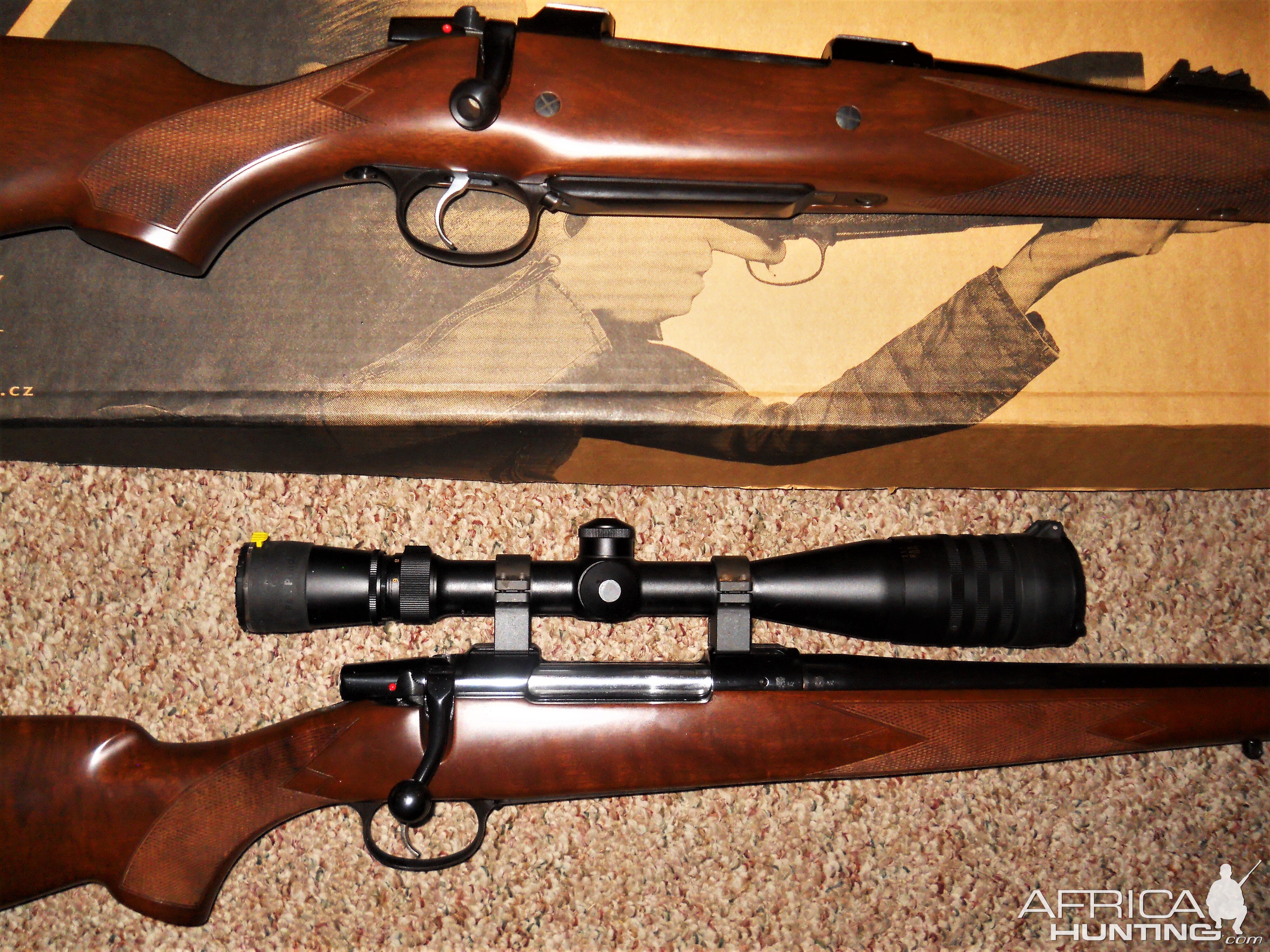 6.5x55 and a .375 H&H Mag Rifles