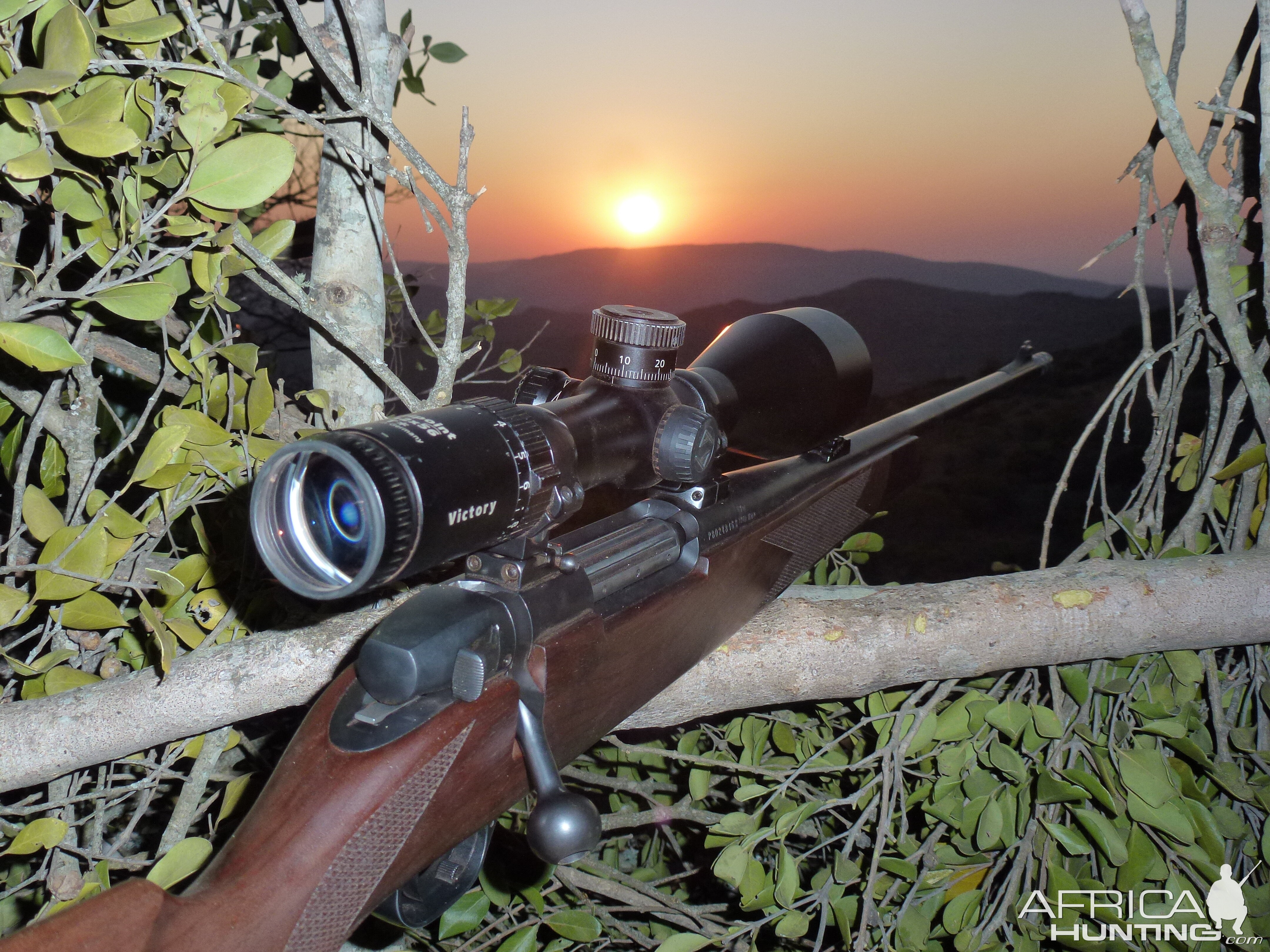 Africa 2015, 300 Wby and waiting in the blind..