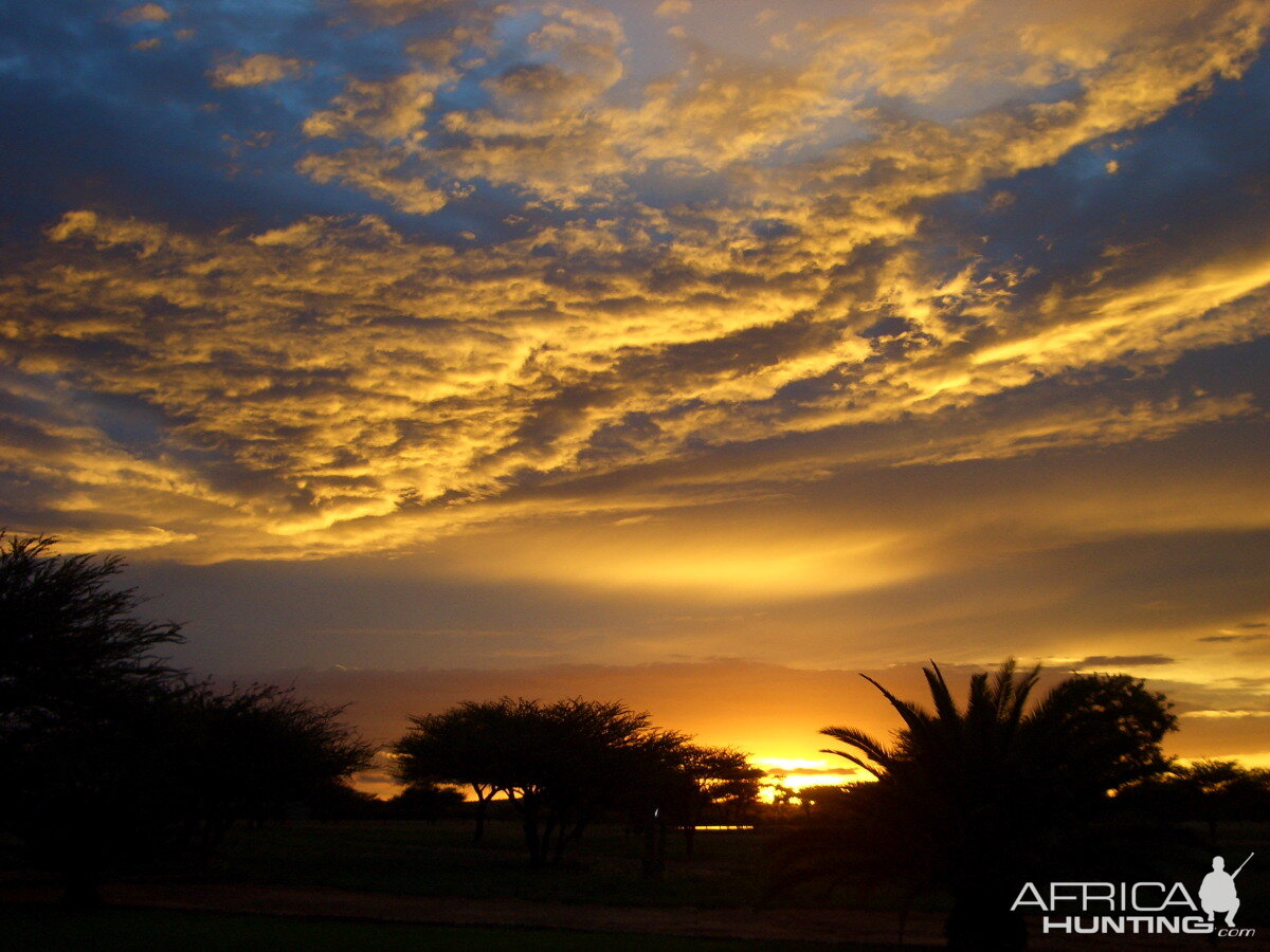 Africa Namibian Sunset