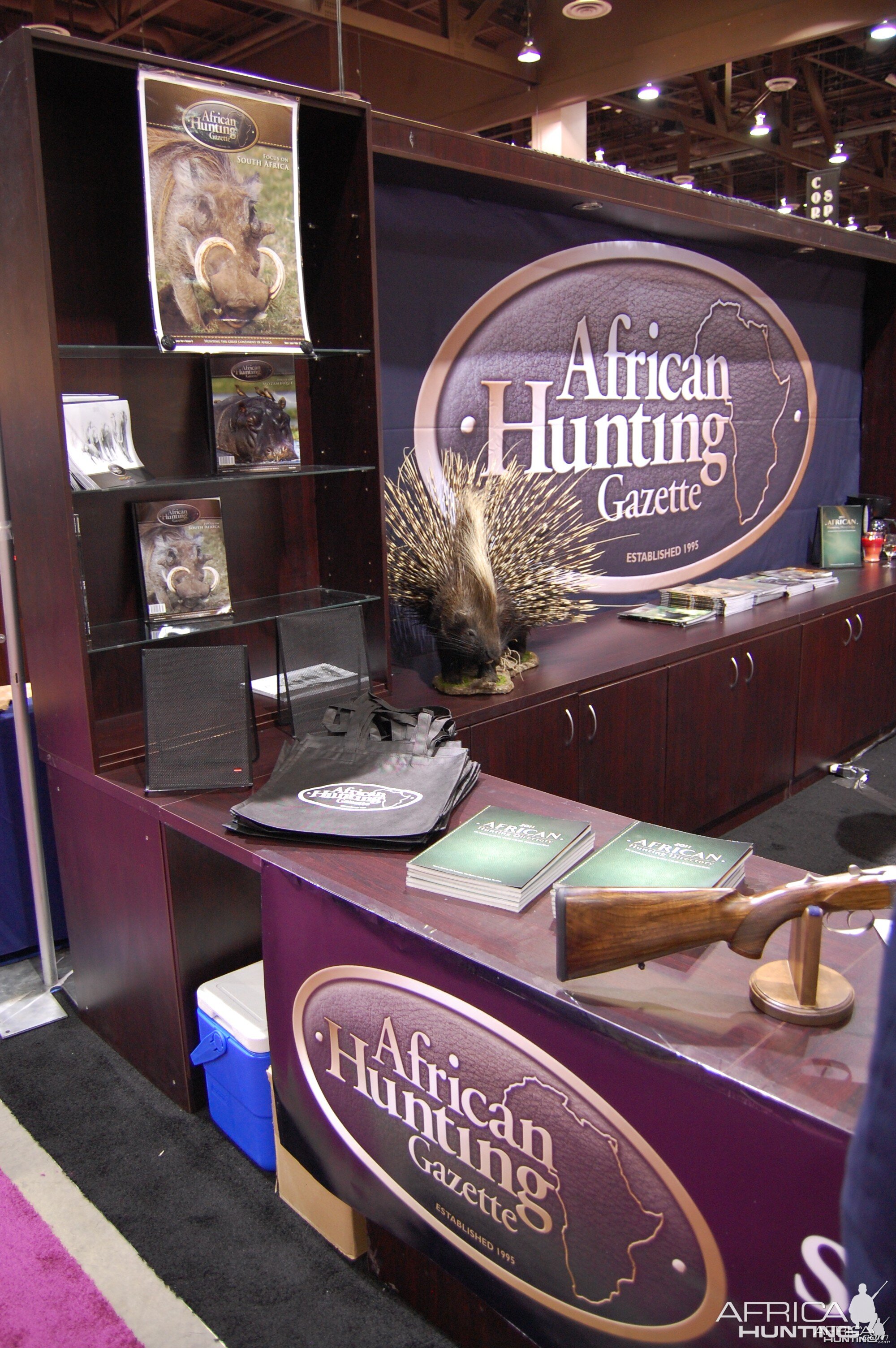 African Hunting Gazette booth at Safari Club Convention 2011