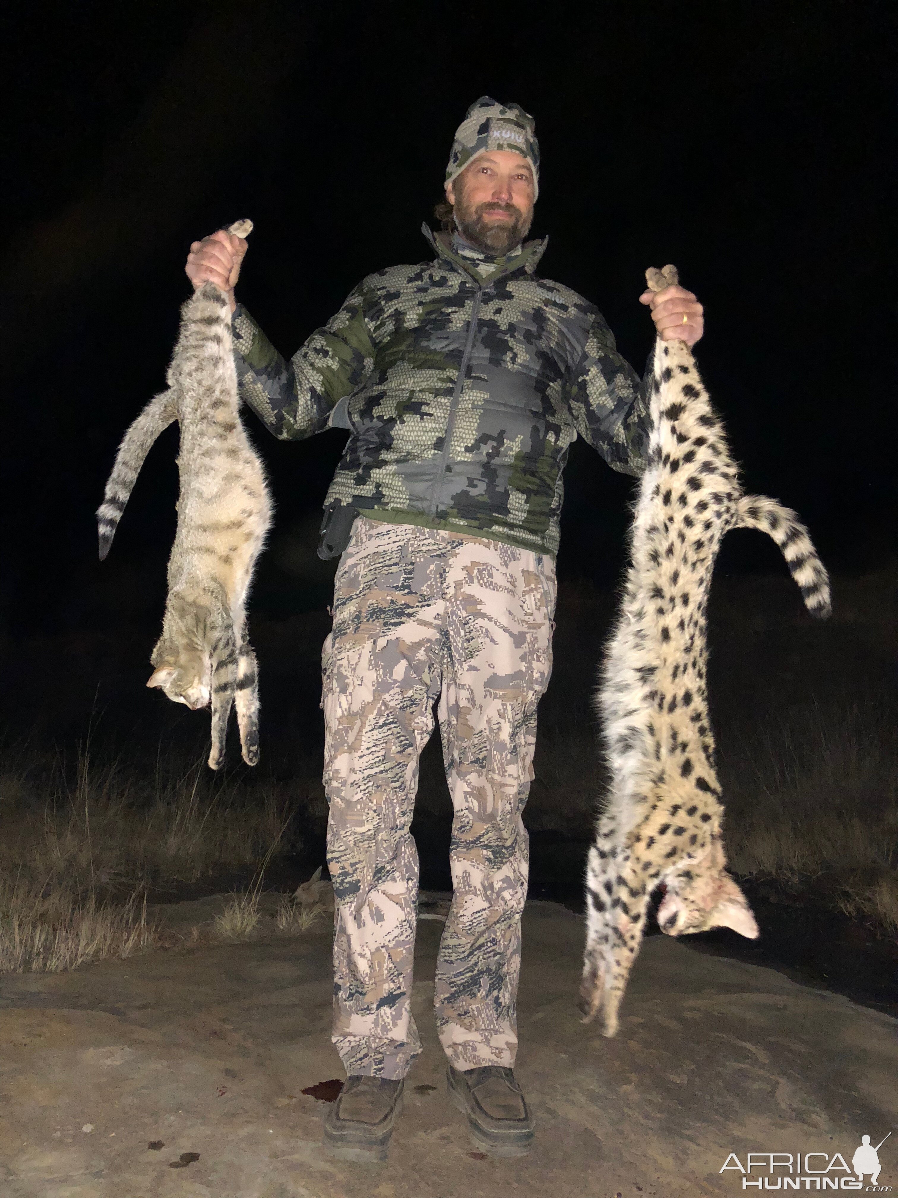 African Wildcat & Serval Cat Hunting South Africa