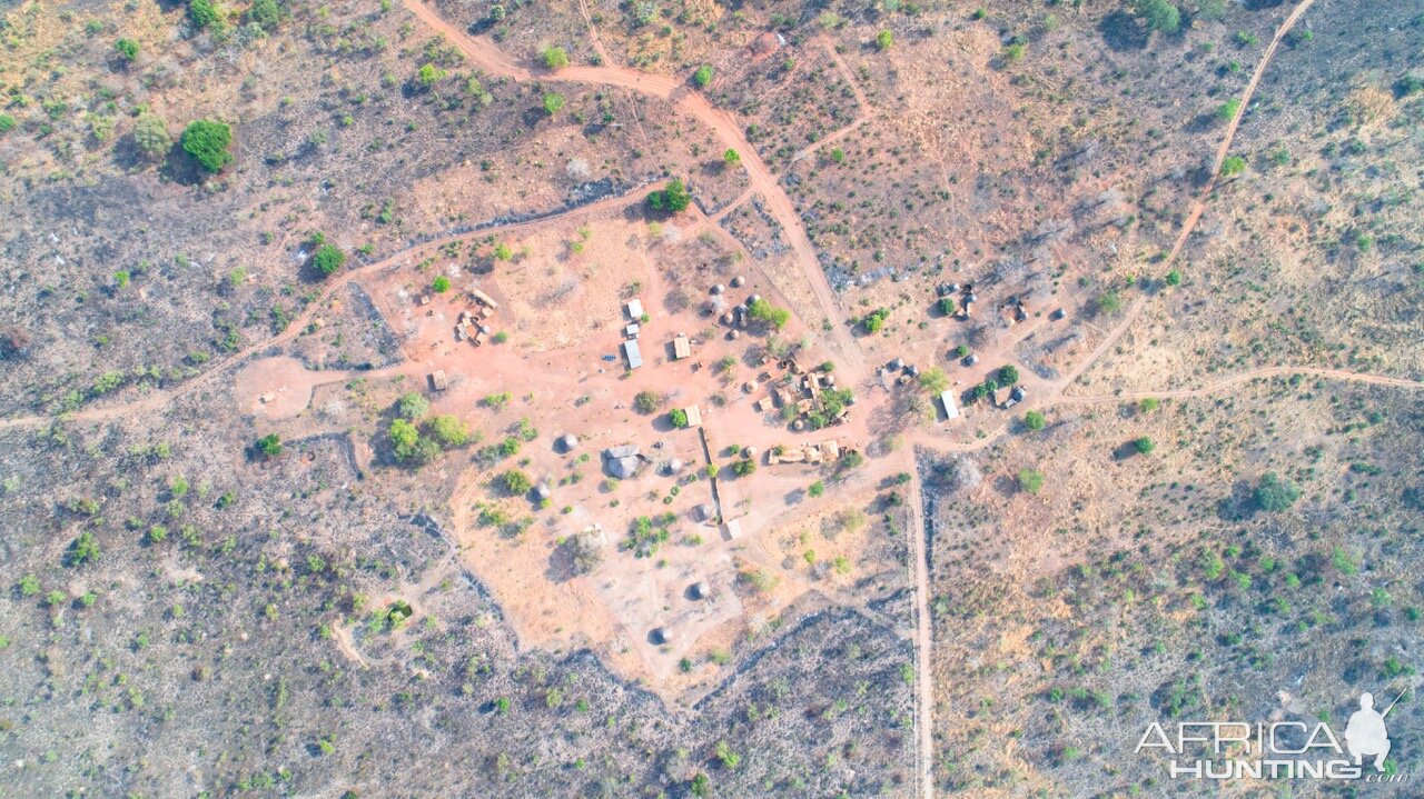 Arial View - Benin Camp from the drone