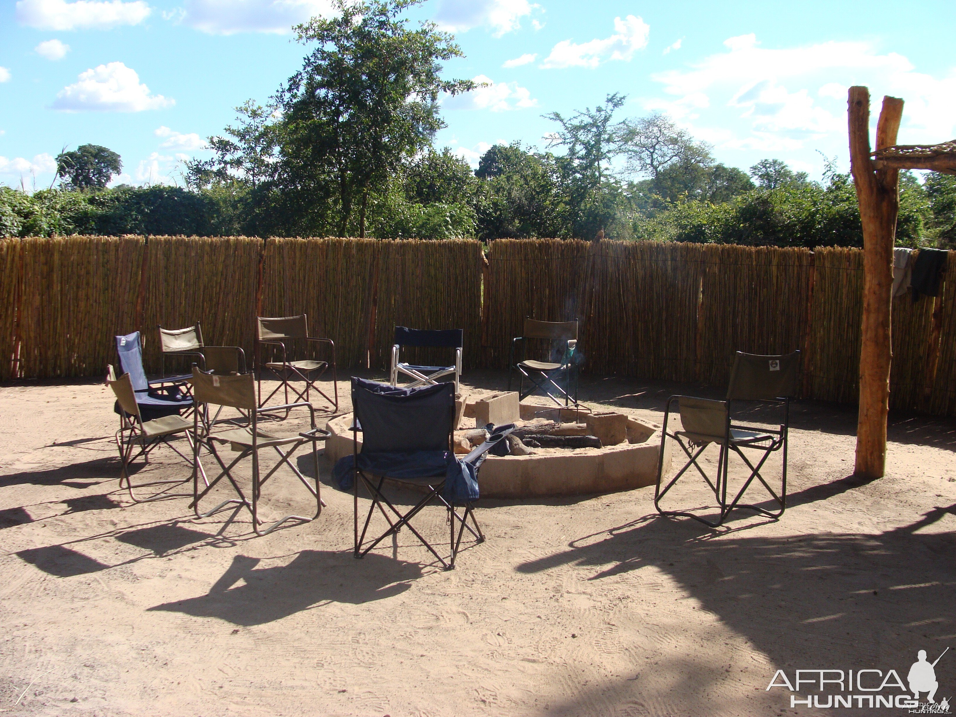 Around the camp fire in Gokwe South Concession Zimbabwe