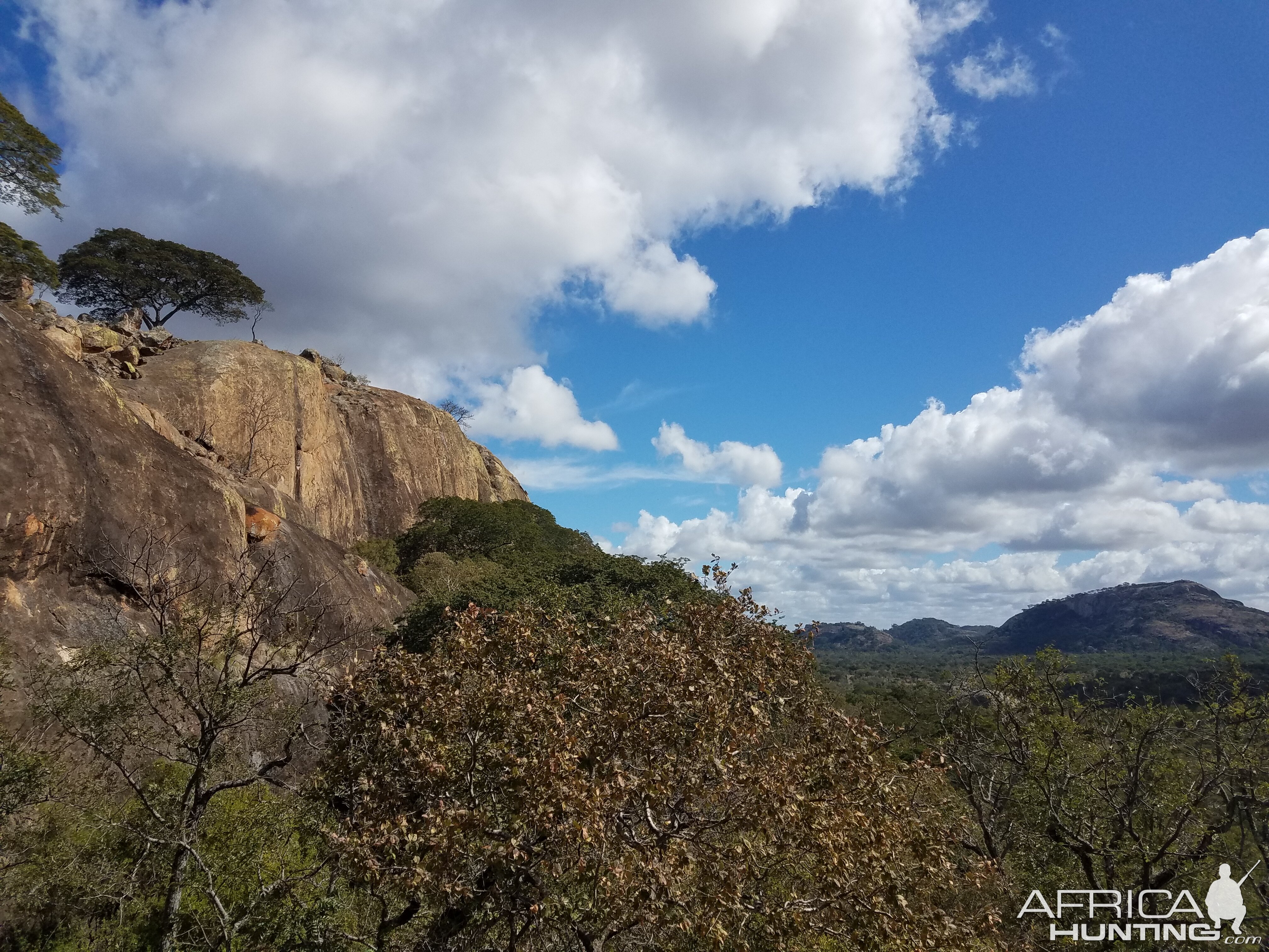 Atop the lookout rock