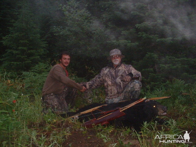 Bear meets Buffalo Bow, Idaho