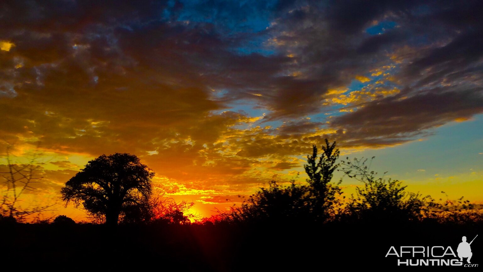 Beautiful sunset in Zimbabwe