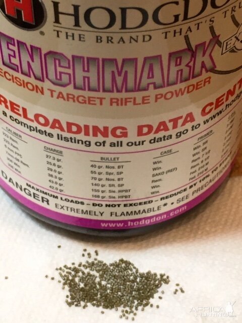 Benchmark Rifle Powder