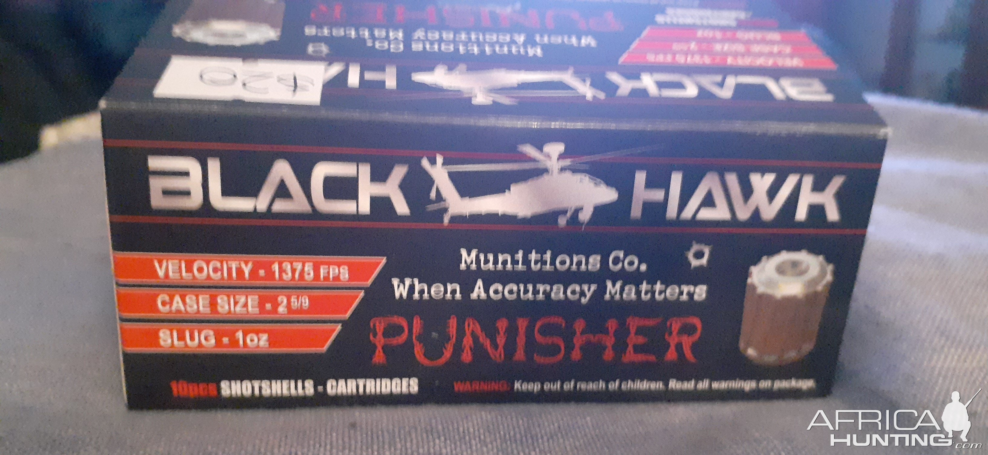 Black Hawk Punishers slugs