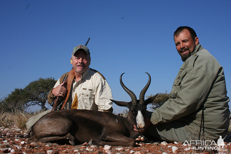 Black Springbok hunt with Wintershoek Johnny Vivier Safaris