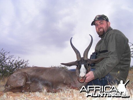 Black Springbok hunt with Wintershoek Johnny Vivier Safaris