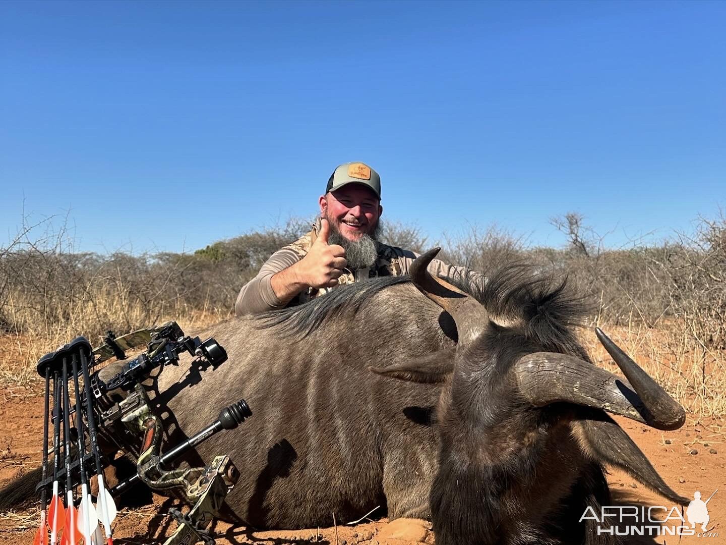 Black Wildebeest Bow Hunt South Africa