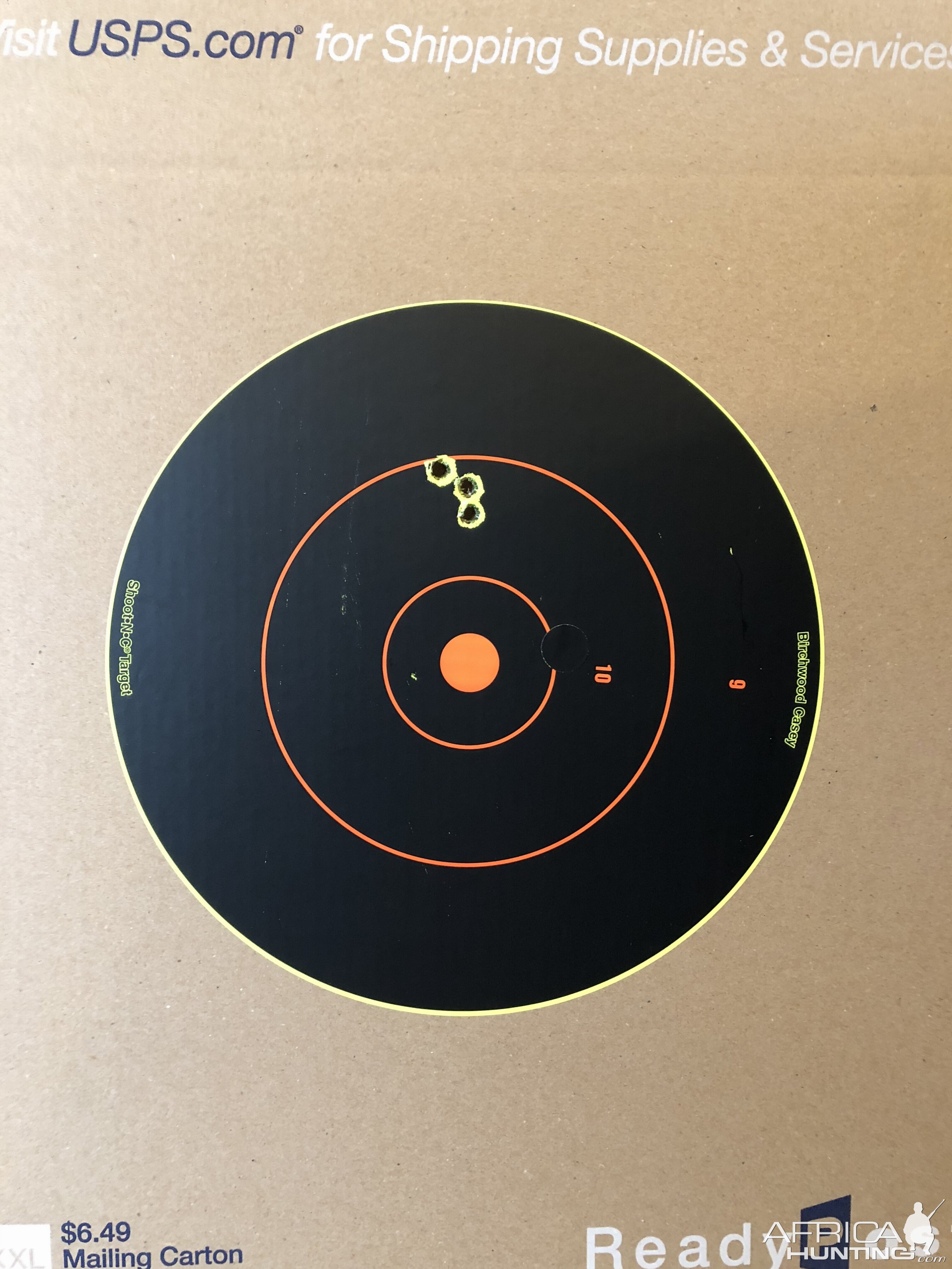 Blaser R8 three-round group/ 100 meters/ Federal Premium 300 gr Swift AFrame