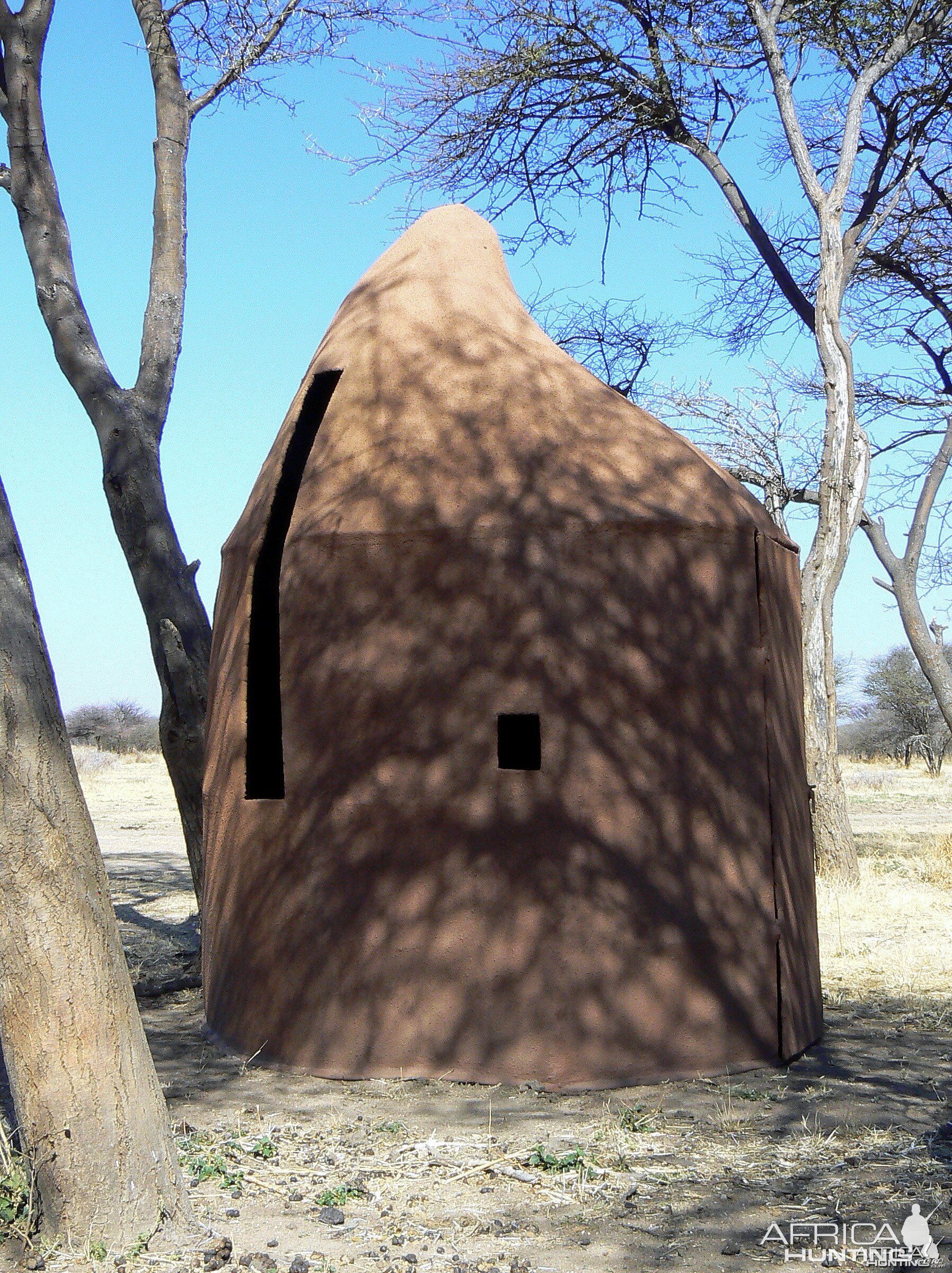 Bow blind at Ozondjahe Hunting Safaris