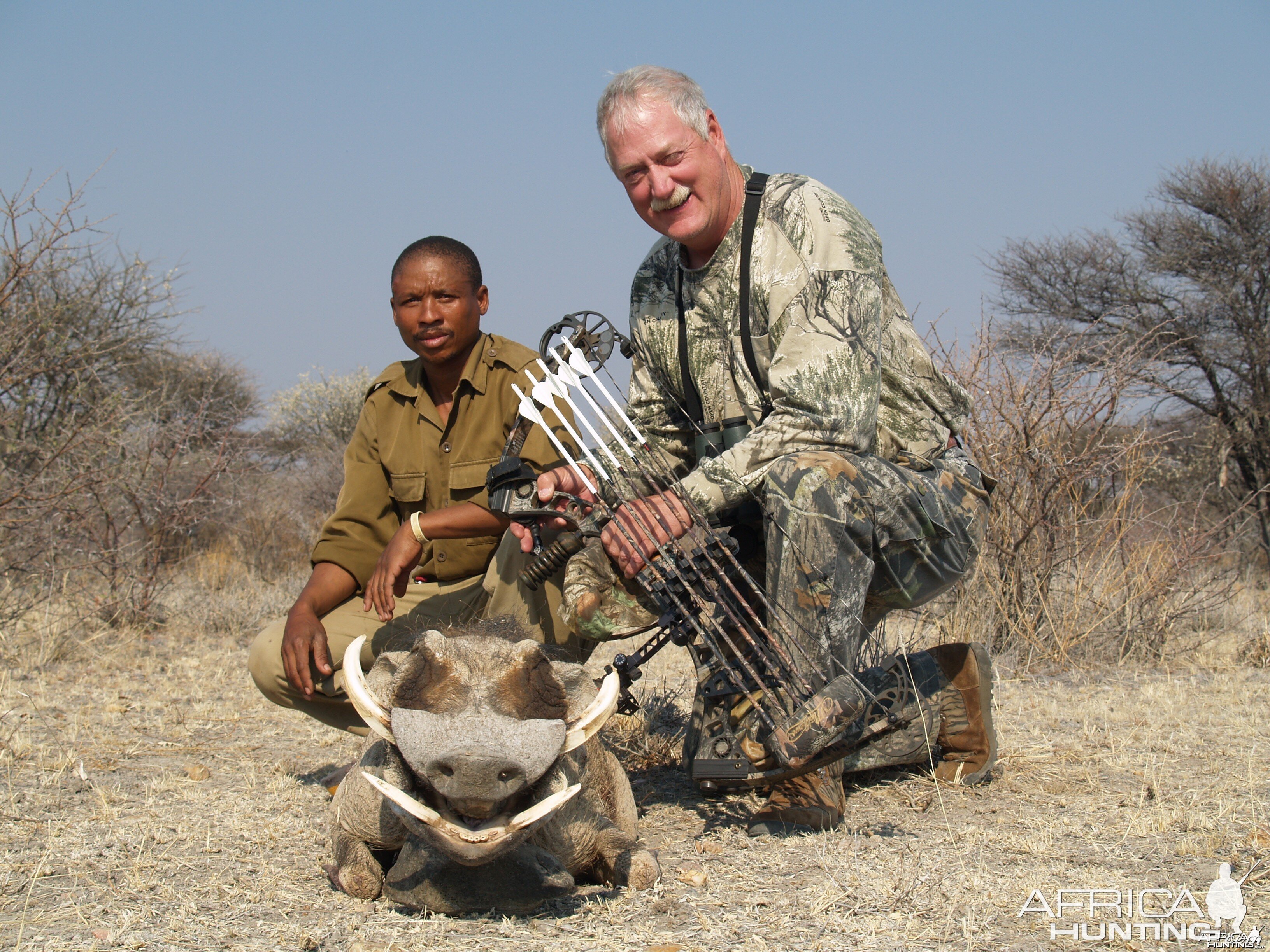 Bow Hunting Warthog in Namibia