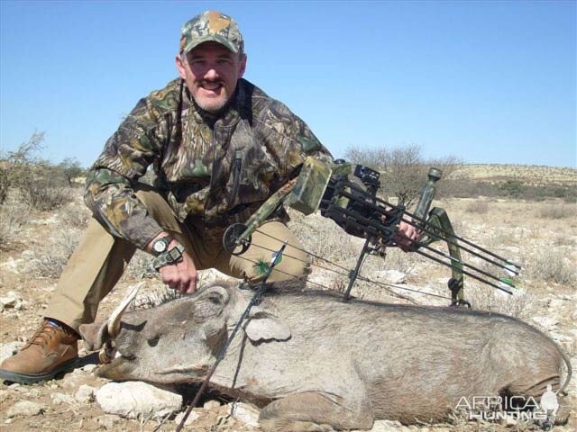 Bow Hunting Warthog in Namibia