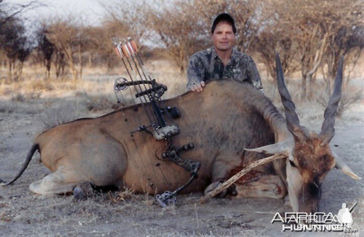 Bowhunting Cape Eland in Namibia