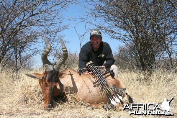 Bowhunting Hartebeest in Namibia