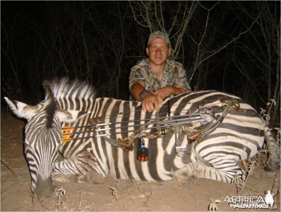 Bowhunting Zebra with Limpopo Big Game Safaris in South Africa