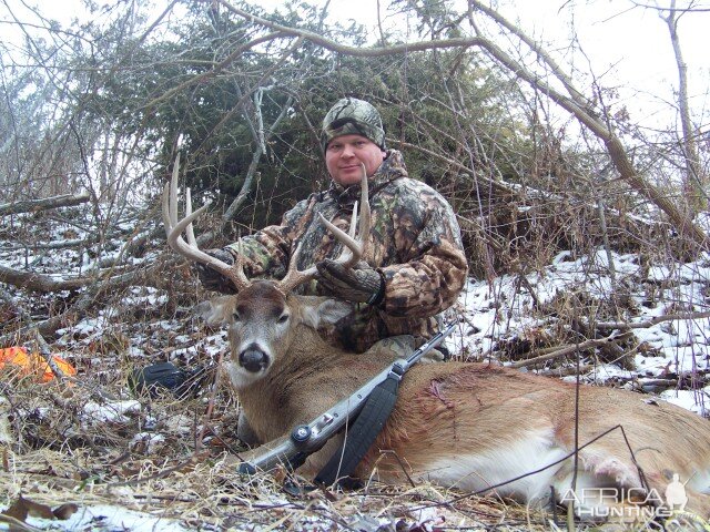 Buck hunted with black powder