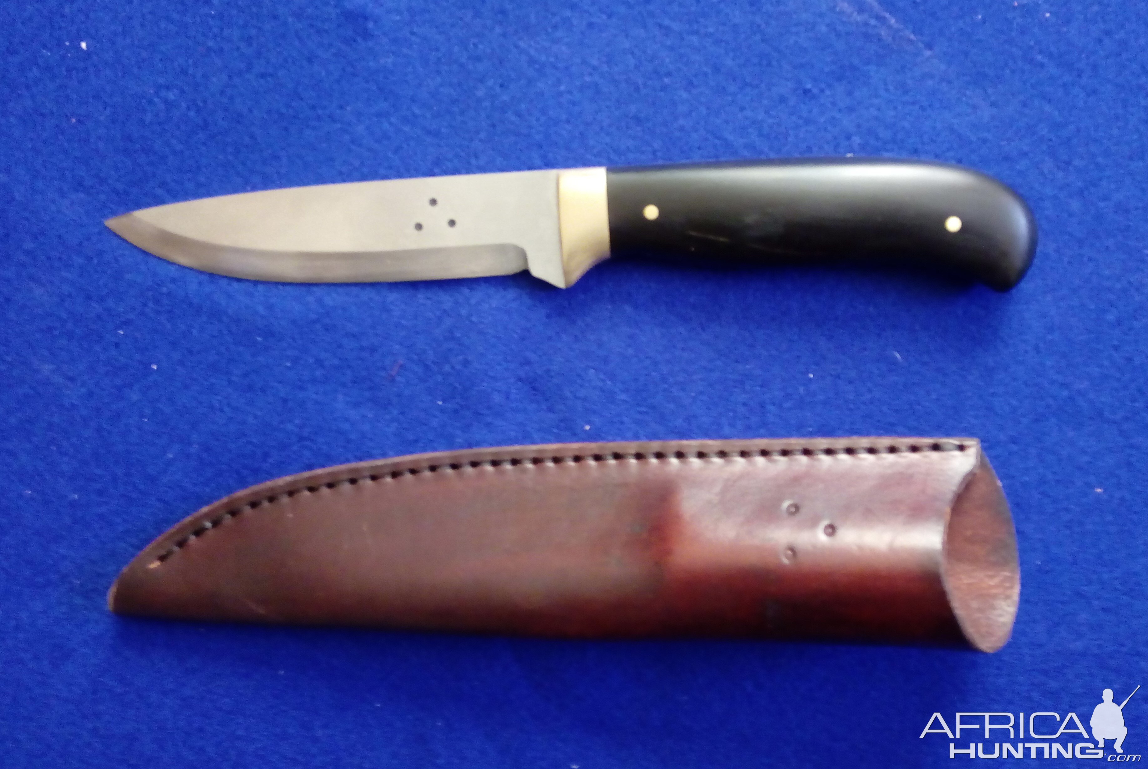 Buffalo Horn and Brass Safari Hunter Knife