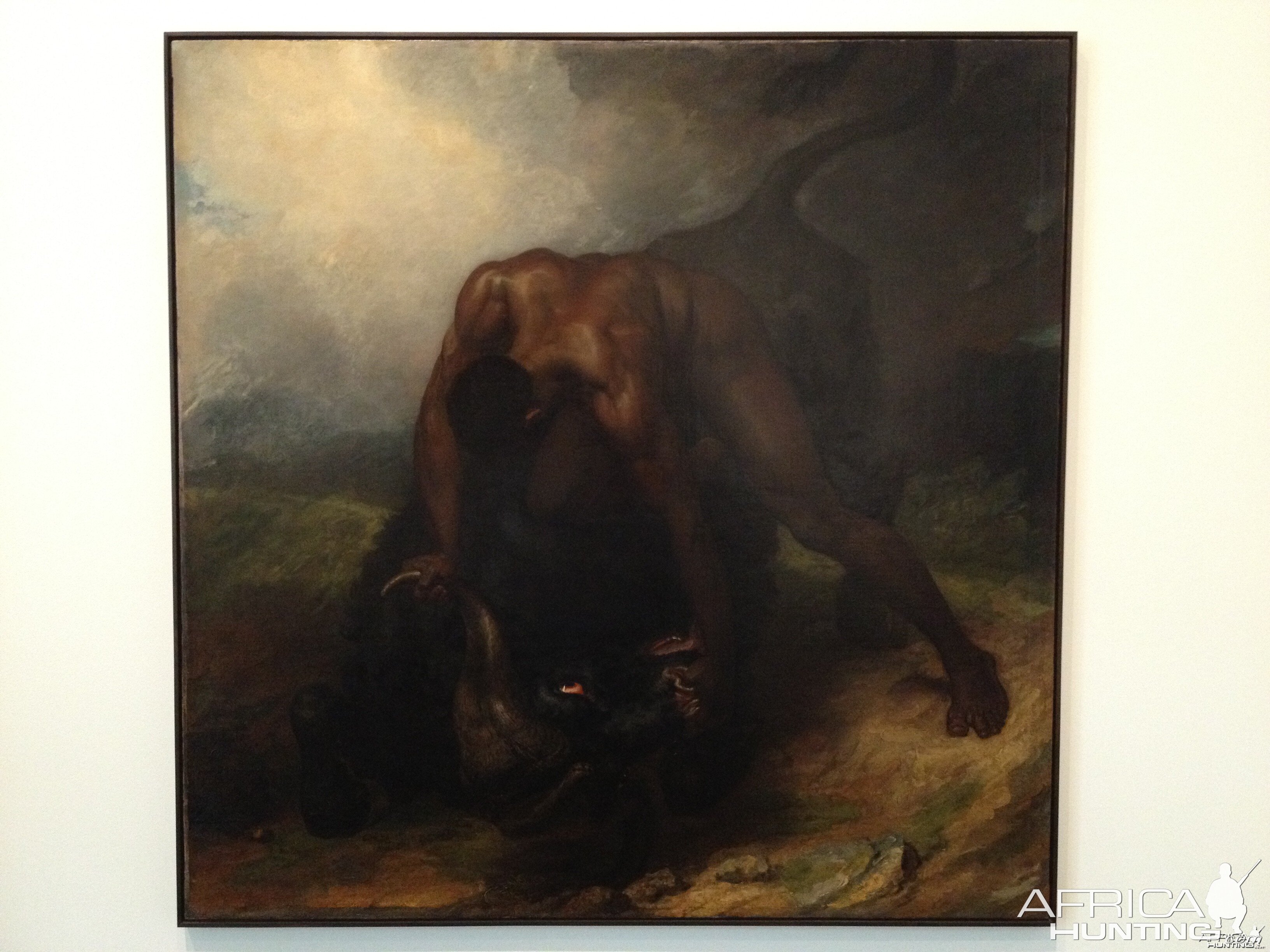 Buffalo painting by George Dawe