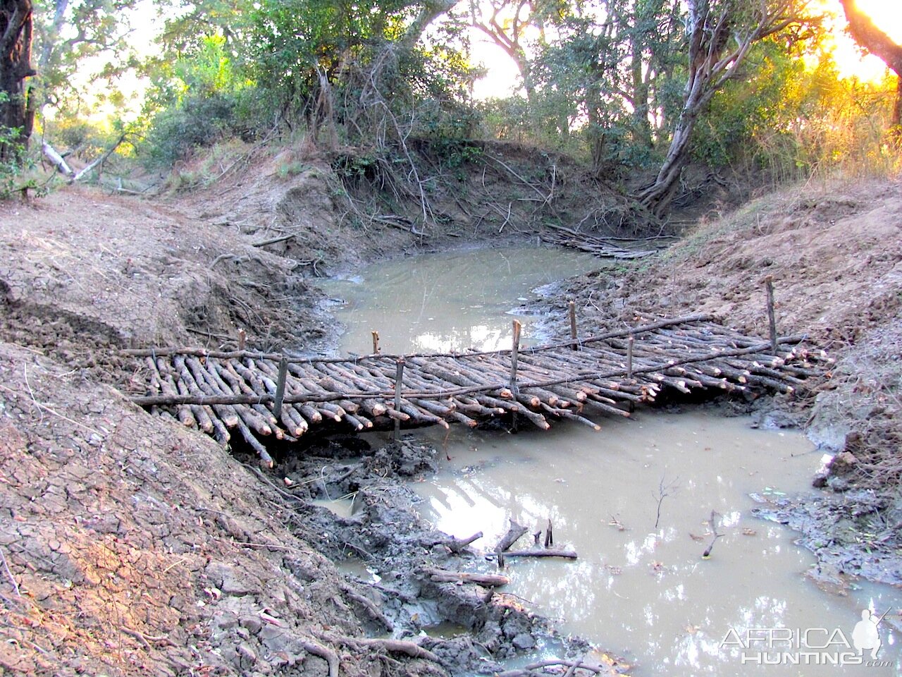 Building a vehicle bridge Zambia