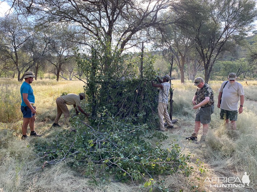 Building Leopard Blind Namibia