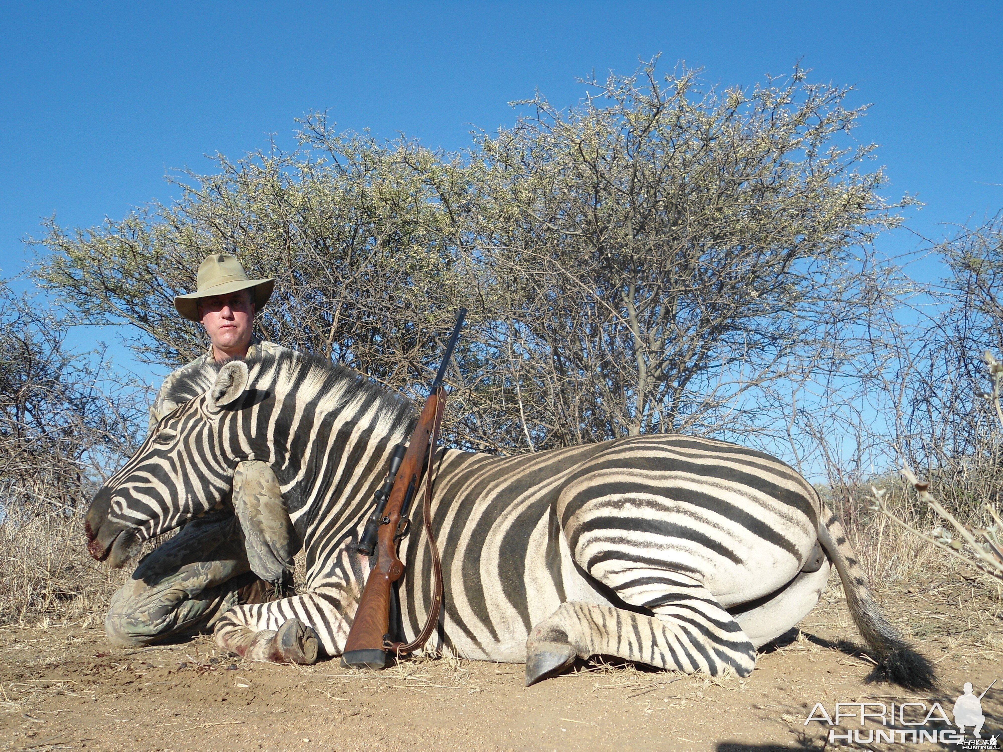 Burchell's Zebra hunted with Ozondjahe Hunting Safaris in Namibia