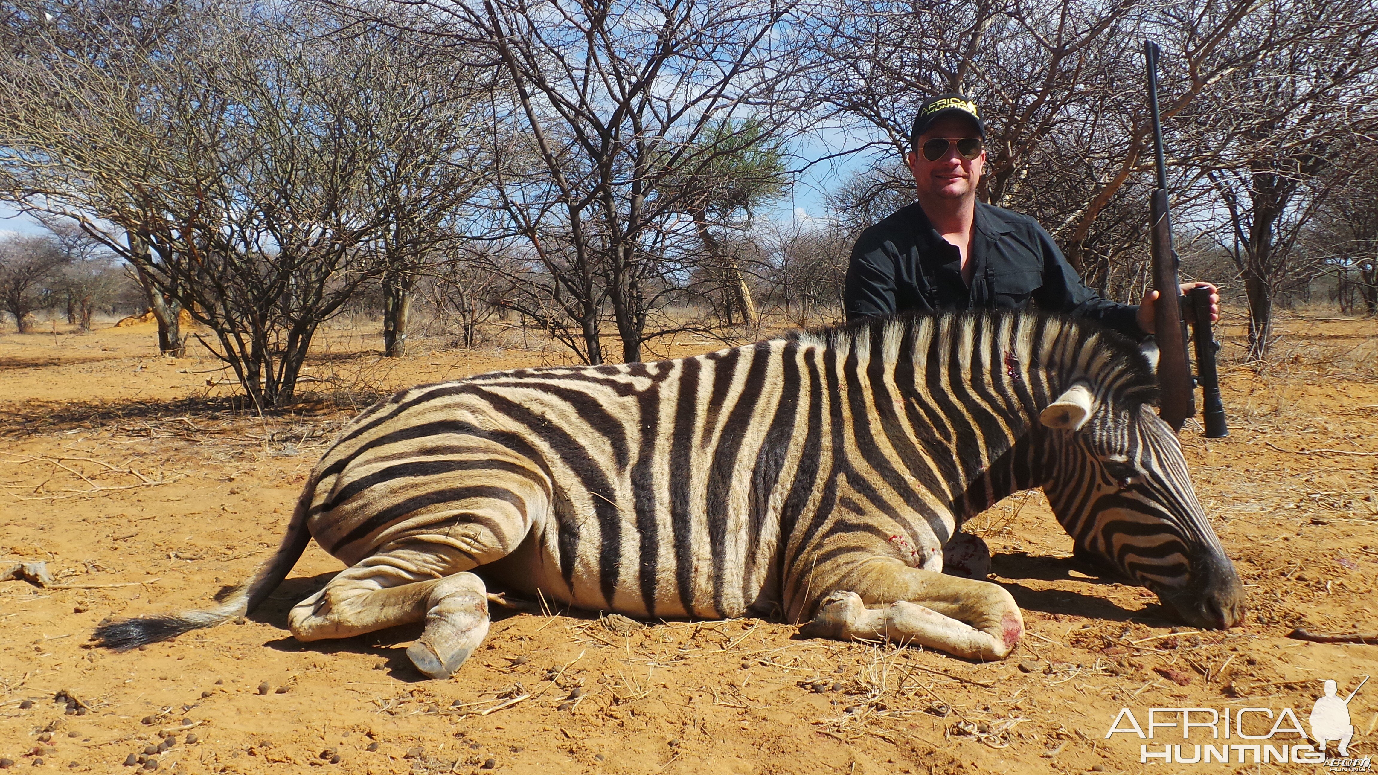 Burchell's Zebra hunted with Ozondjahe Hunting Safaris in Namibia