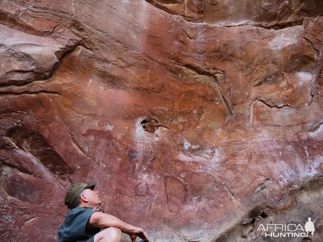 Bushmen paintings in the Limpopo valley