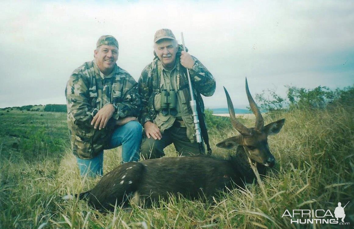 Cape Bushbuck with PH Lammie