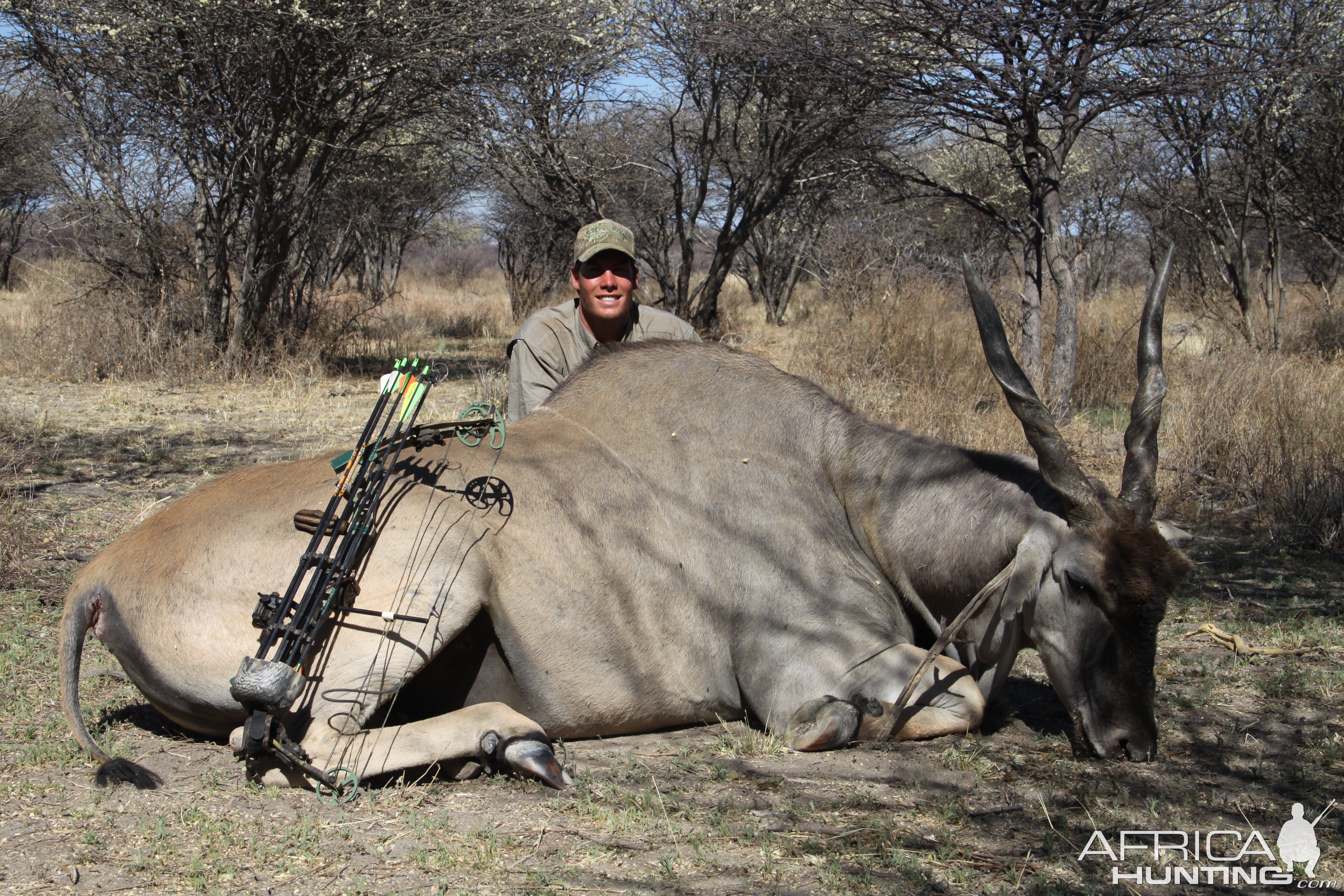 Cape Eland hunted with Ozondjahe Hunting Safaris in Namibia