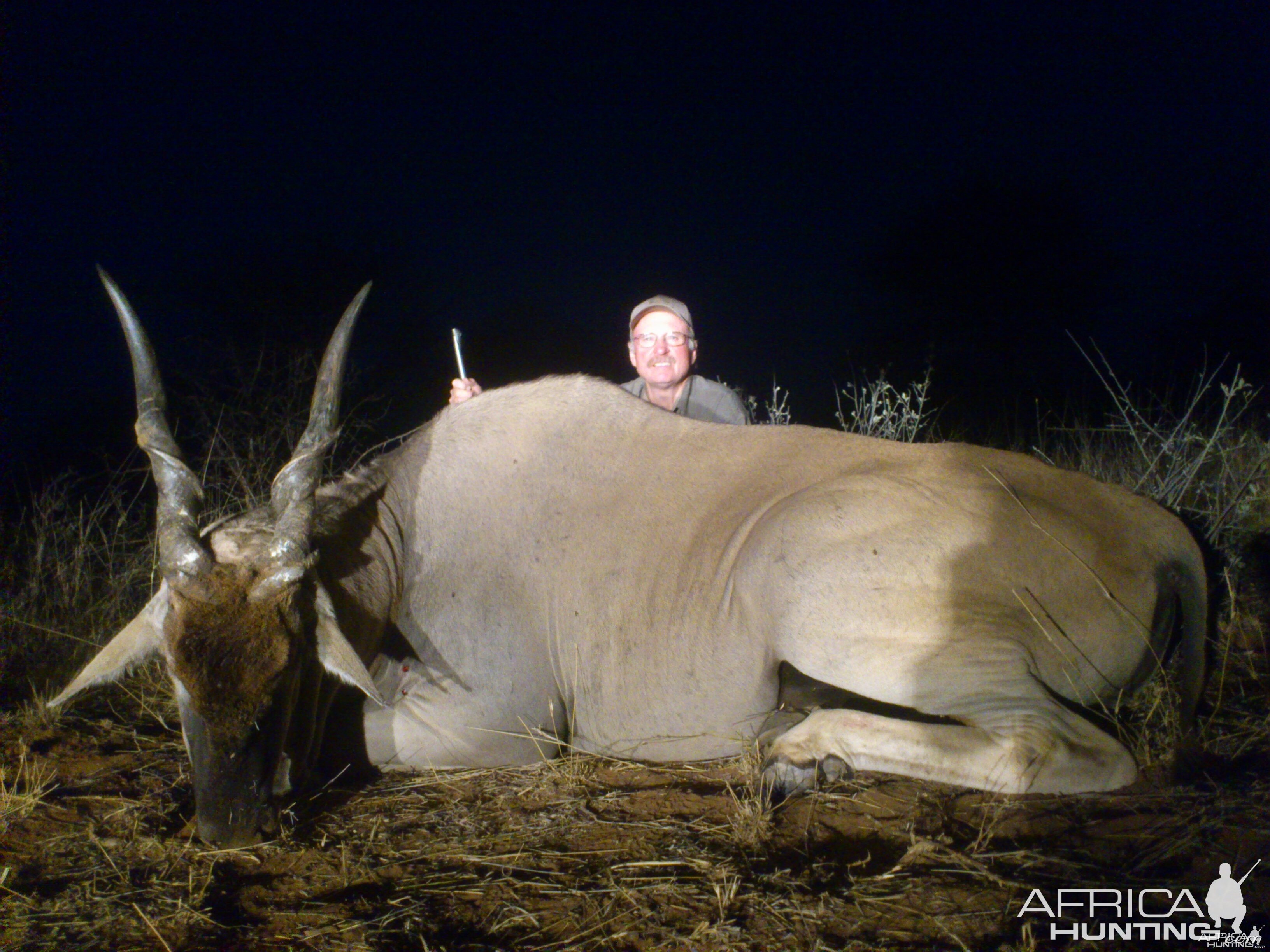 Cape Eland hunted with Ozondjahe Hunting Safaris in Namibia