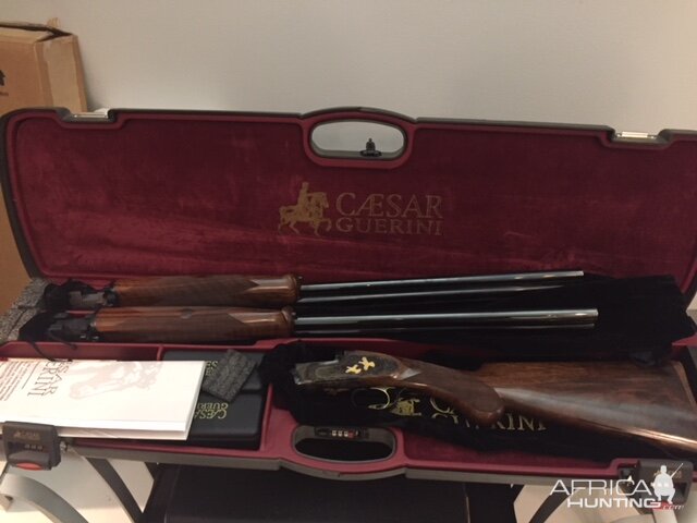 Ceasar Guerini Magnus 20/28 ga combo 2 barrel set Double Rifle