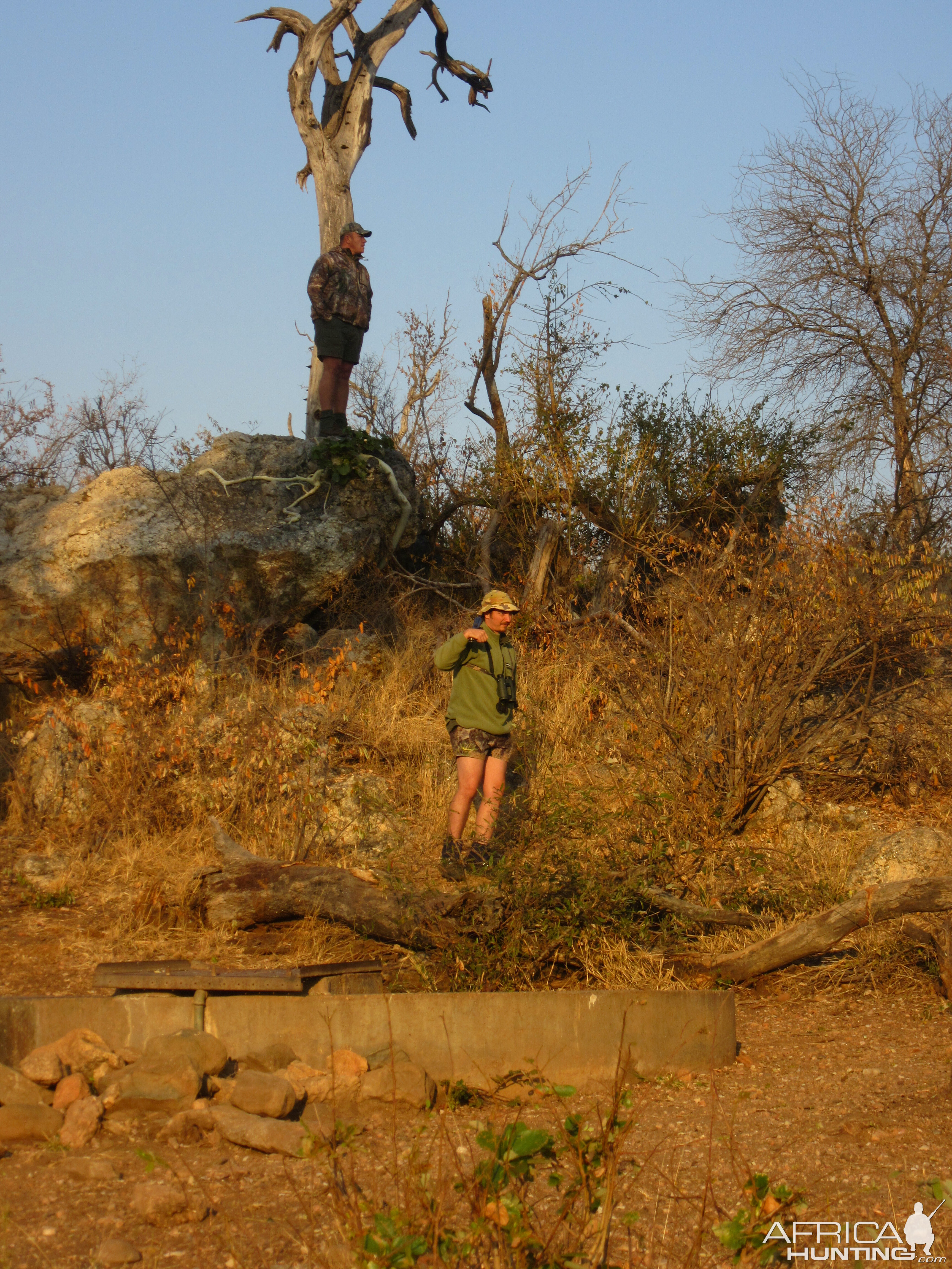 Checking waterholes