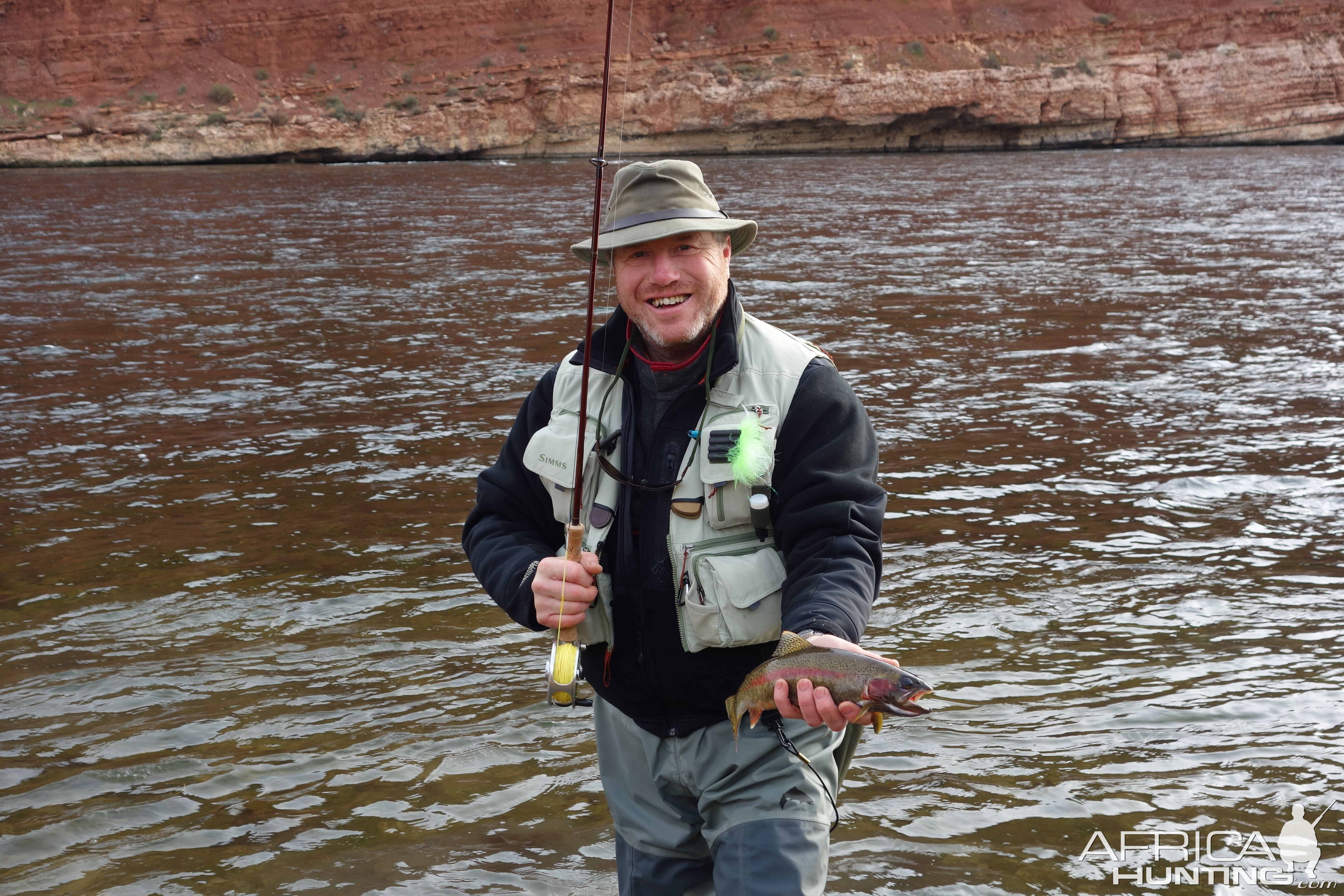 Colorado River Arizona USA Fishing Rainbow Trout