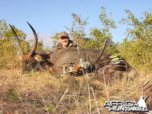 Crawshay's defassa waterbuck Zambia Bowhunting