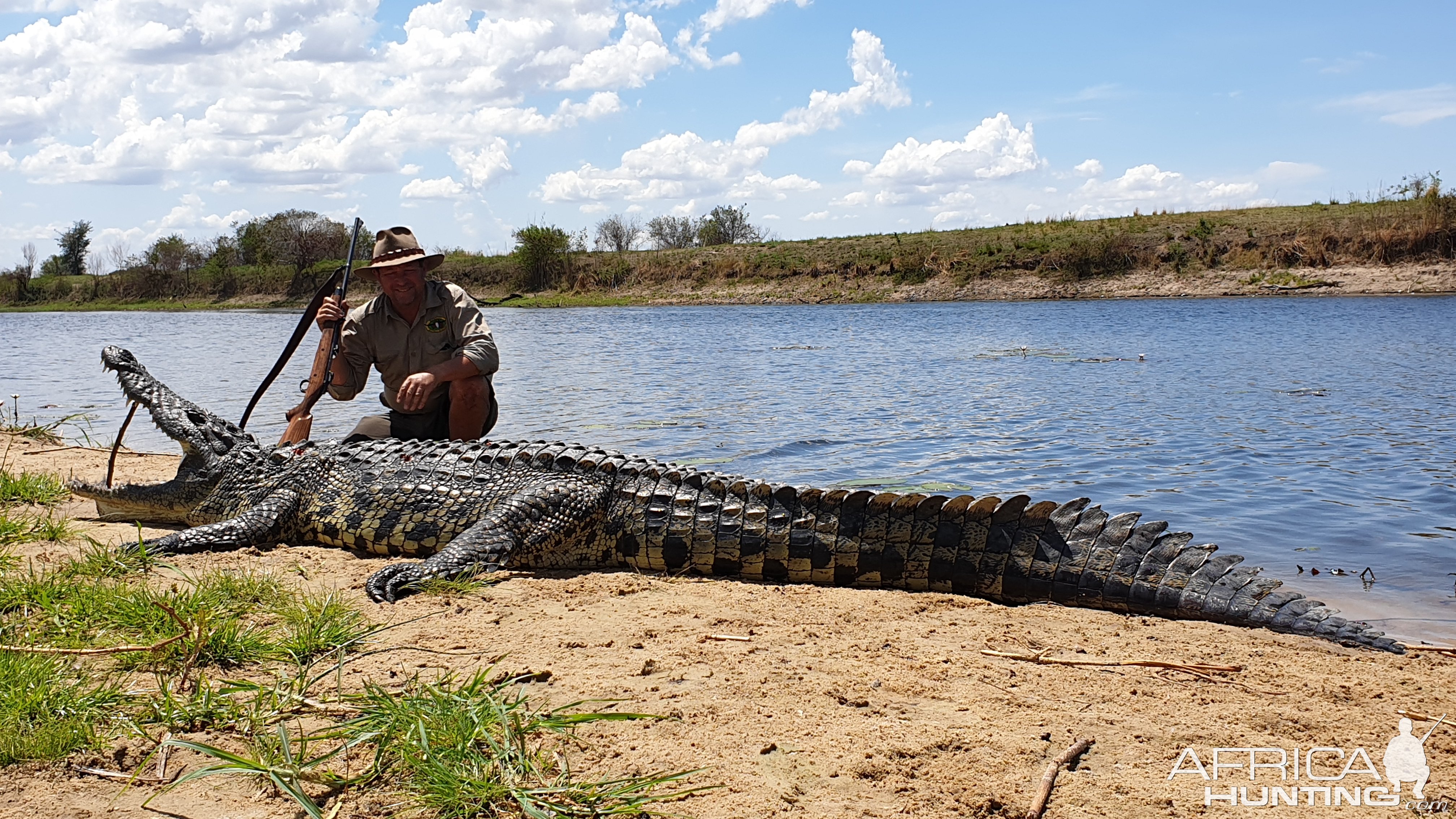 Crocodile Hunt Caprivi Namibia