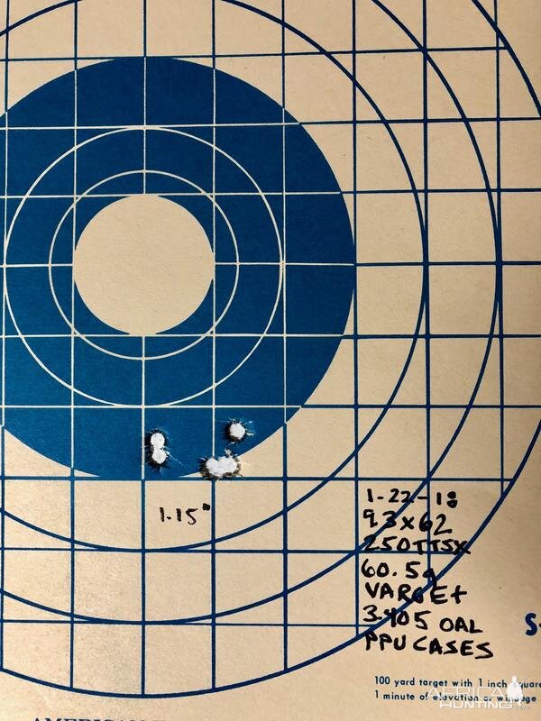 CZ 550 9.3x62 British Style Rifle Range Shots