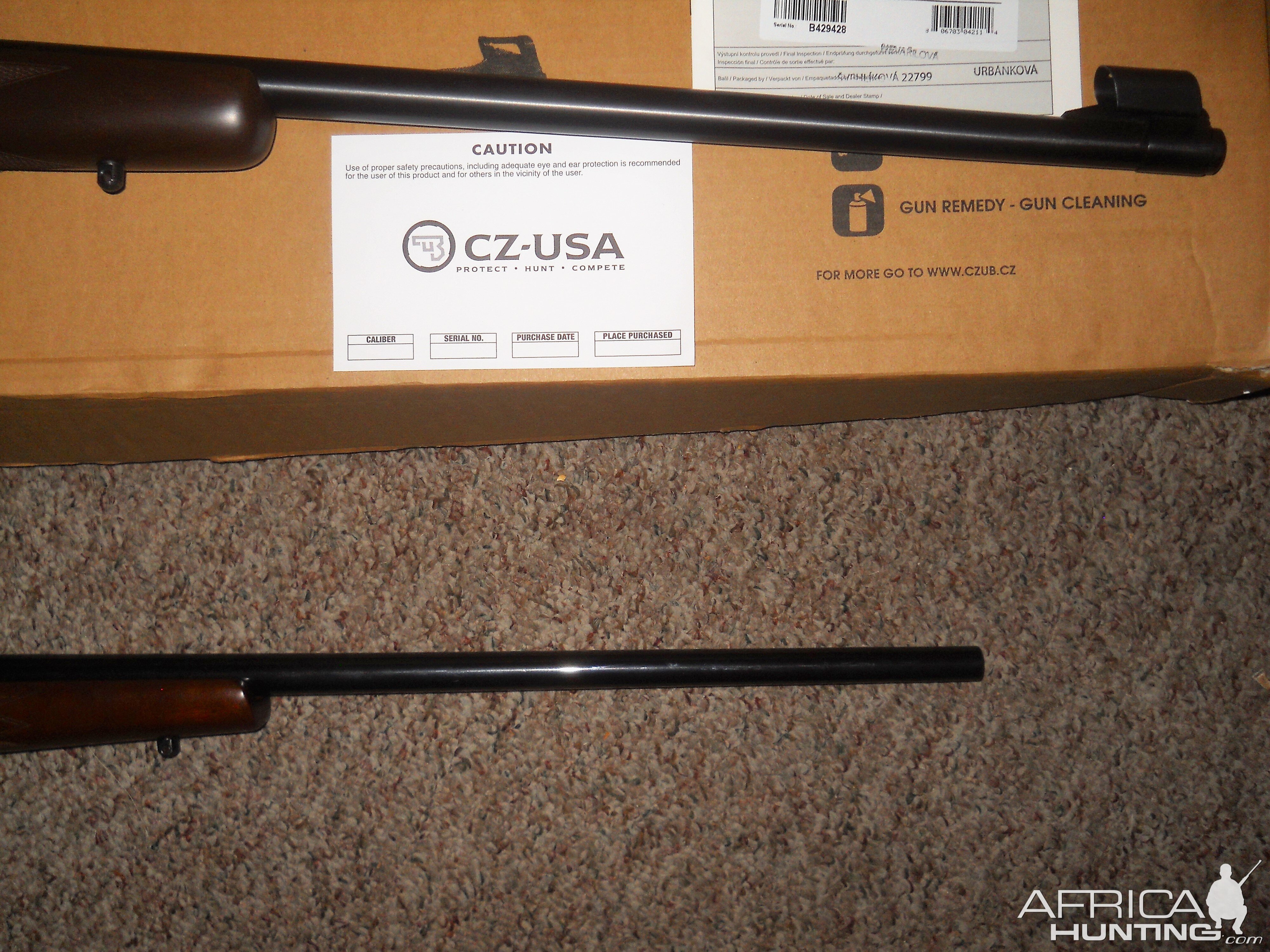 CZ550 Safari Magnum .375 H&H & 6.5x55 Rifles