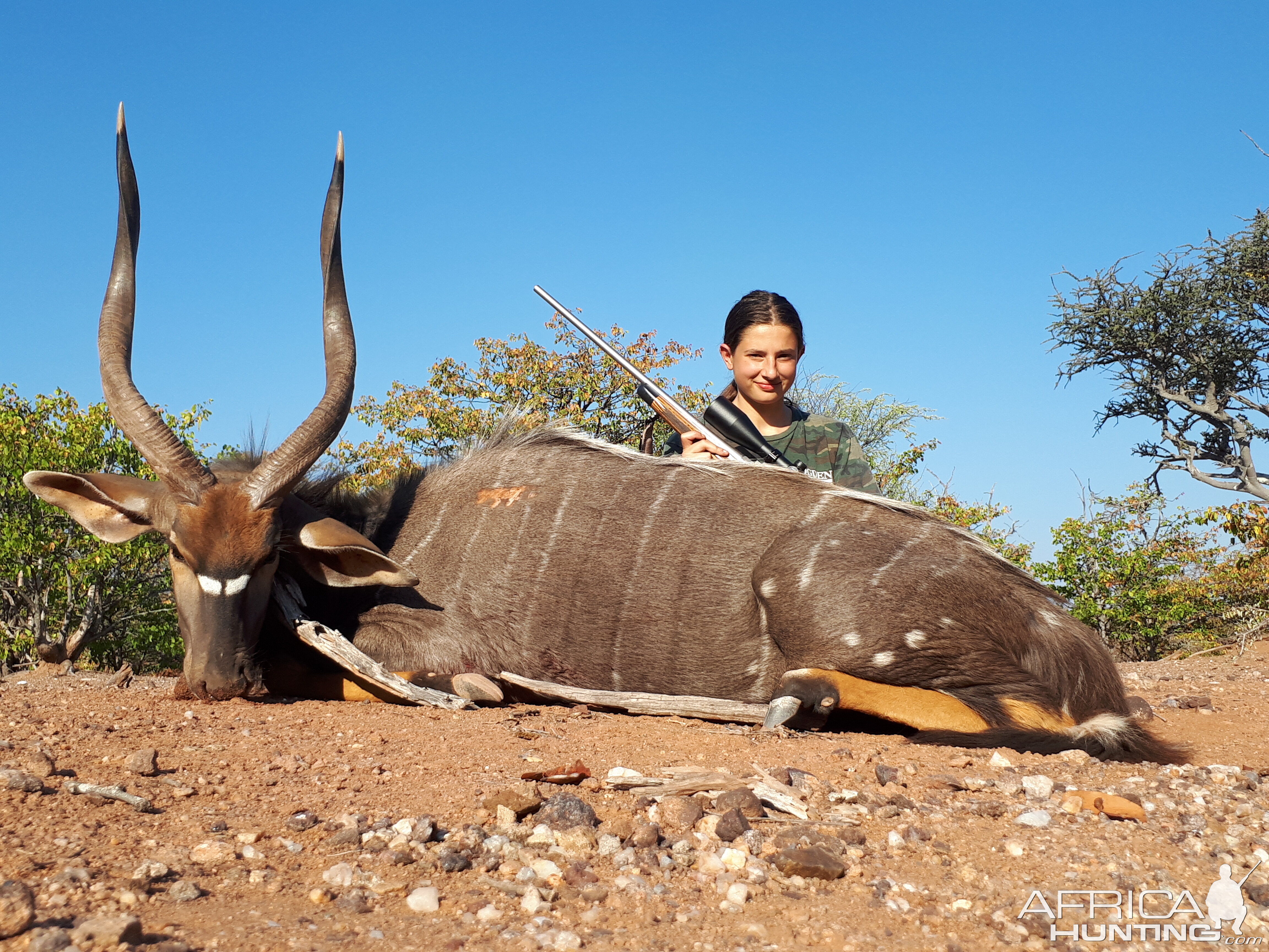 Daughter in 'Father and daughter' Safari, South Africa