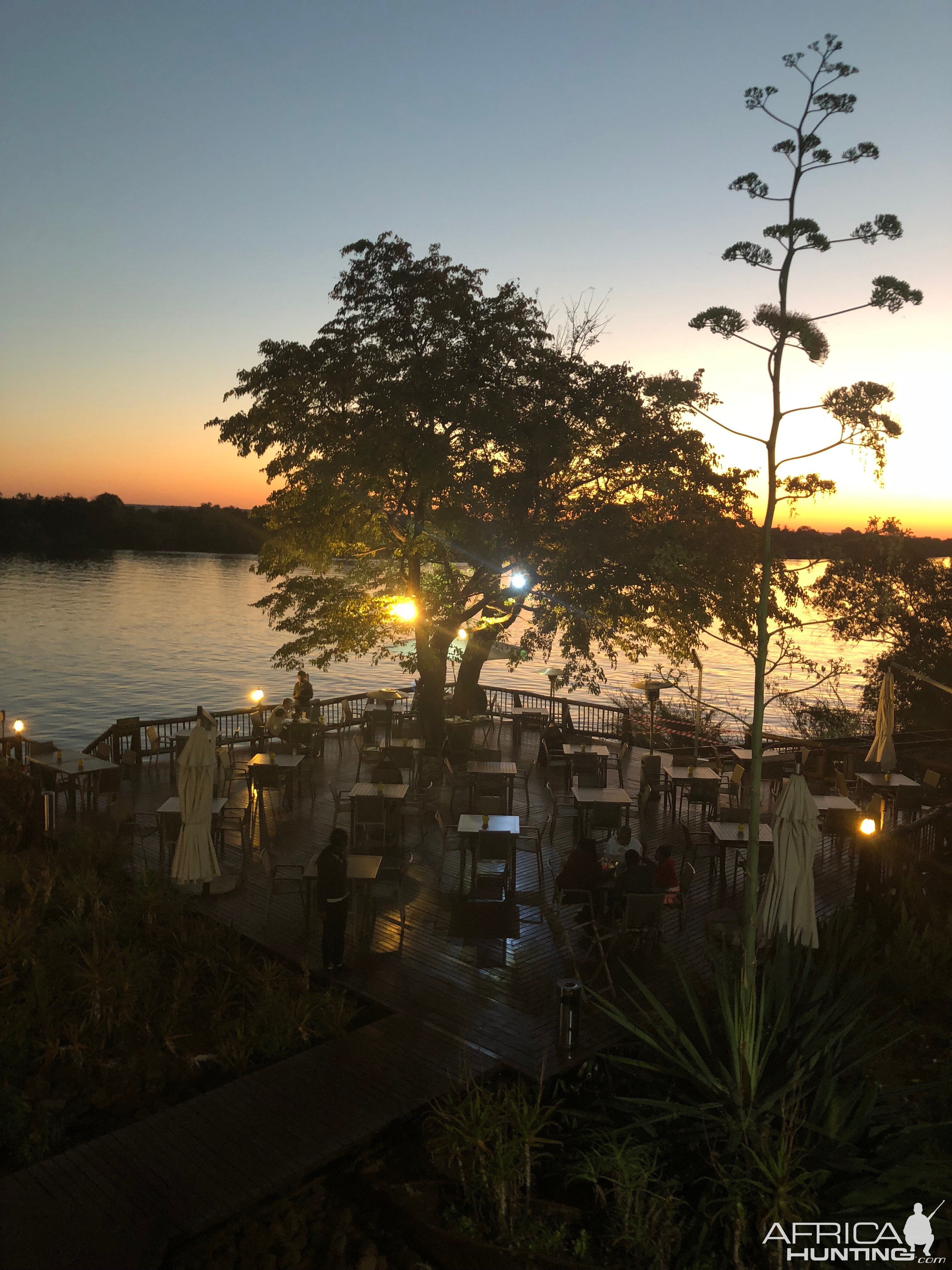 David Livingstone Safari Lodge and Spa situated  on the Zambezi river