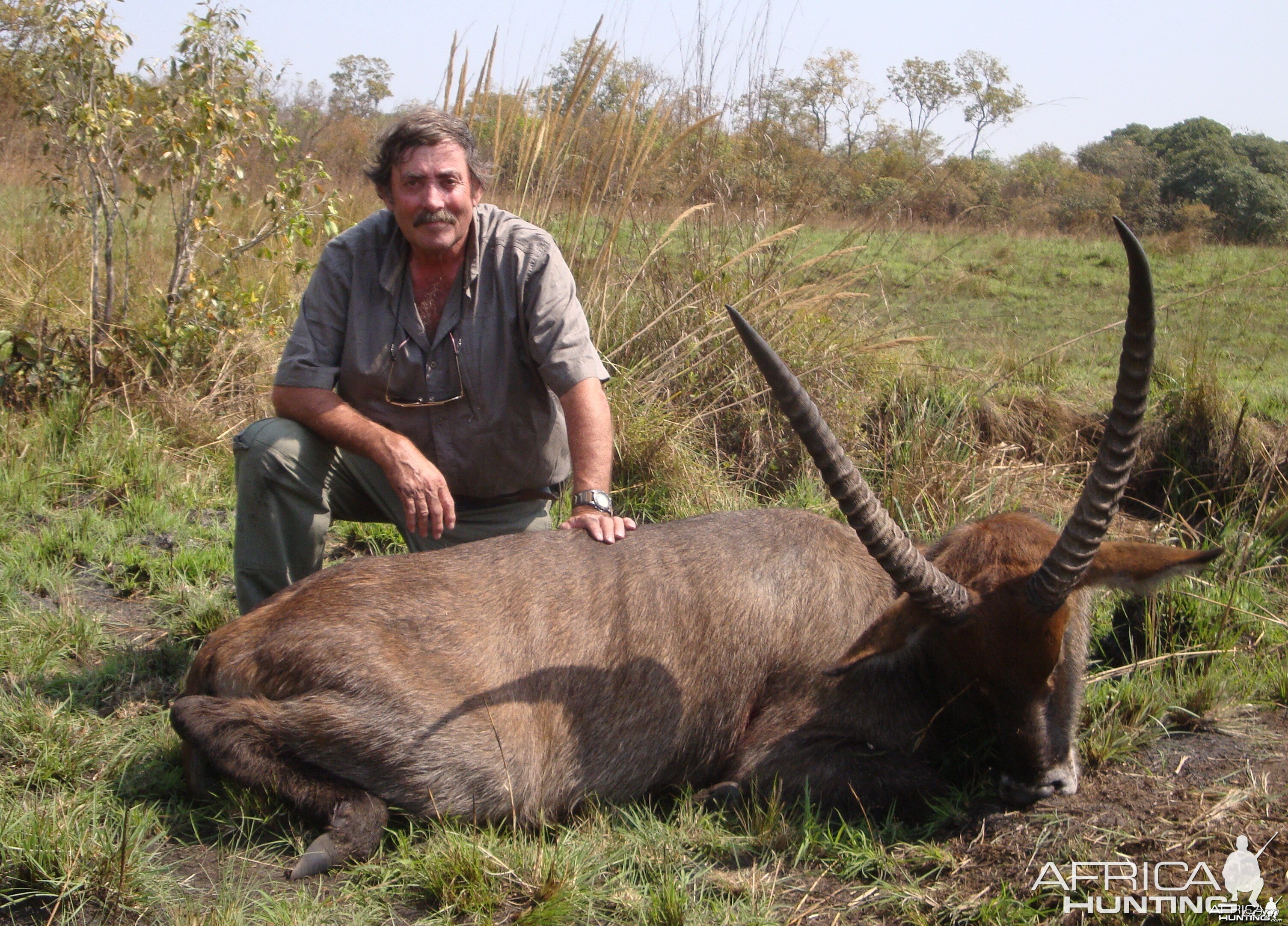 Defassa Waterbuck hunted in Central Africa with Club Faune