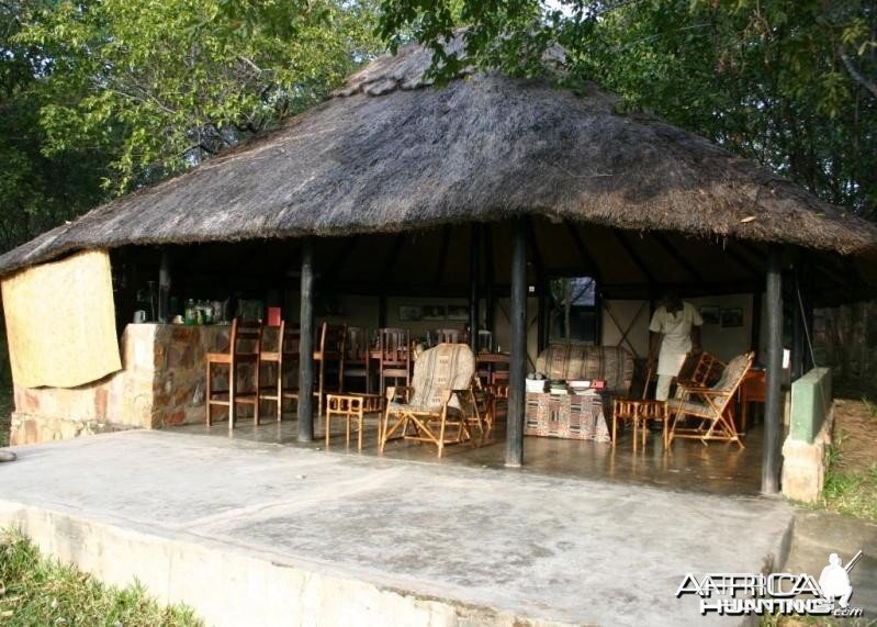 Dining Hut at Camp in Zimbabwe